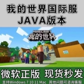 我 Win Minecraft 基岩版 微软正版 世界JAVA PC国际服