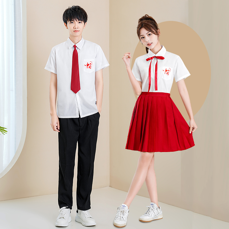 班服学院风长裙套装初中生合唱