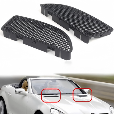 适用奔驰轿跑SLK200机盖SLK280格栅SLK300引擎盖SLK350通风网W171