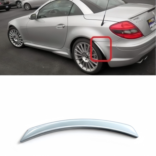 适用奔驰两门跑车SLK200后杠饰条SLK300轮眉W171包角W172轮眉小盖