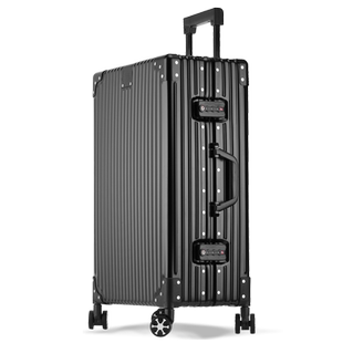 直角全铝镁合金行李箱26寸29拉杆箱万向轮旅行箱子24寸20男女硬箱