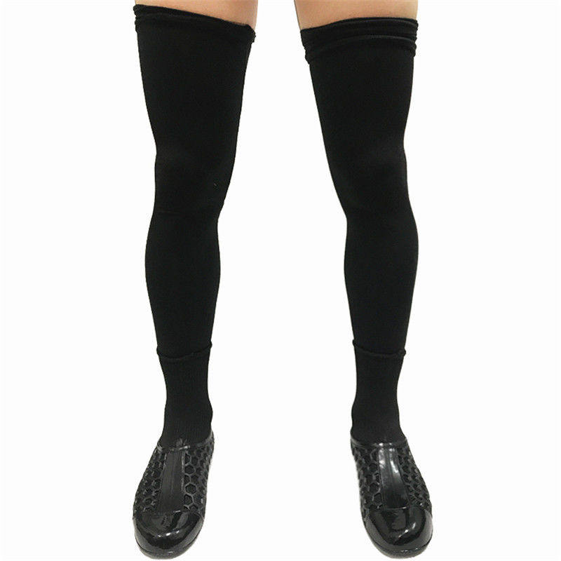 RICE FIELD RICE PLANTING SHOES HIGH ELASTIC MUD SHOES STOCKINGS BEACH INSECT AND ANT LEECH ANTI-STINGING BLACK MUD FIELD RAIN BOOTS