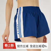 gymna复古防走光假两件运动短裤 女宽松外穿跑步瑜伽训练健身房夏