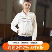 GYMNA原创复古学院风运动休闲外套训练跑步健身夹克拉链衫 春季 女