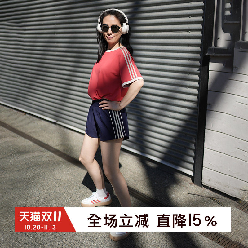 gymna复古学院风运动短袖美式宽松休闲T恤速干轻薄训练上衣女新款