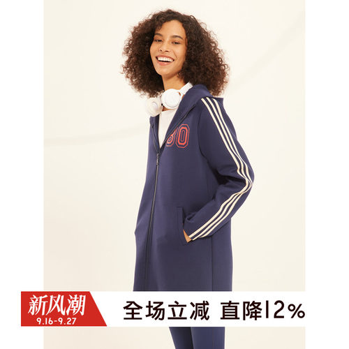 gymna运动休闲连帽显瘦运动外套