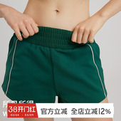 子速干跑步训练裤 裤 女 休闲宽松撞色美式 gymna复古学院风运动短裤