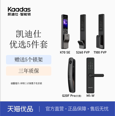 凯迪仕智能门锁优选五件套