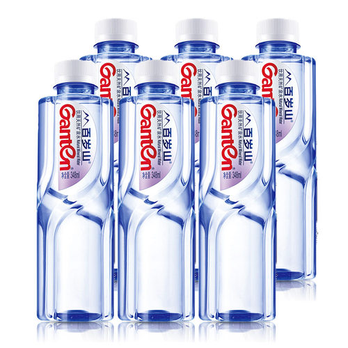 百岁山天然矿泉水348ml*6瓶整箱酸商务会议接待小瓶饮用水