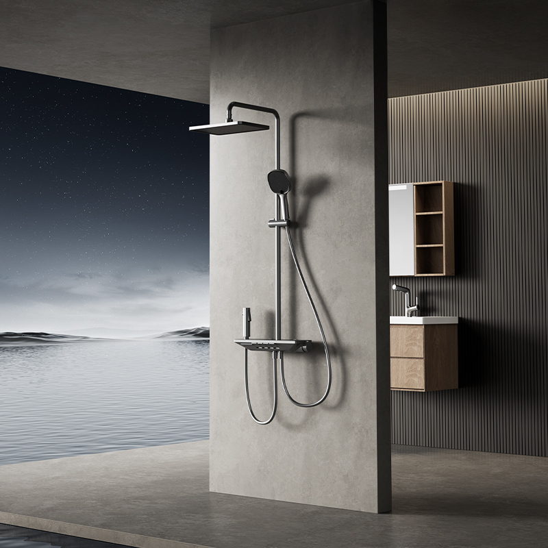 361恒洁卫浴淋浴花洒家用淋浴喷头浴室大顶喷琴键淋浴花洒合集