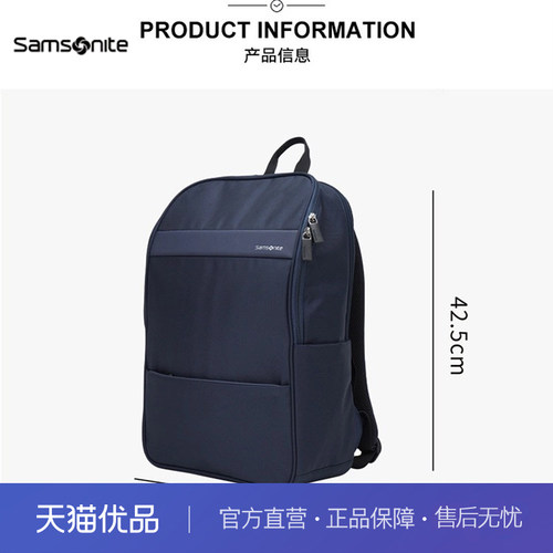 新秀丽TQ3*61005双肩包抗菌时尚商务学生背包电脑包15寸可定制