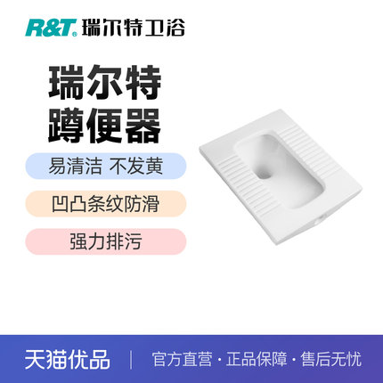 瑞尔特(R&T)RT060073蹲便器水箱家用蹲坑式便池蹲厕卫生间大便器