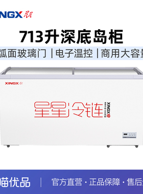 星星 展示柜卧式冷藏冰柜商用大容量 713升存储大容量SD/SC-730BE