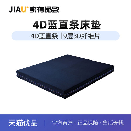 家有品致 (JIAYOUPINZHI)4D蓝直条家用卧室床垫JM088CD27