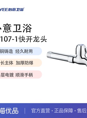 心意卫浴 XNYEE 05107-1型电镀色全铜主体洗衣机4分加长龙头