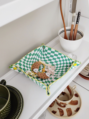 棋盘格收纳CoolerColour皮革创意