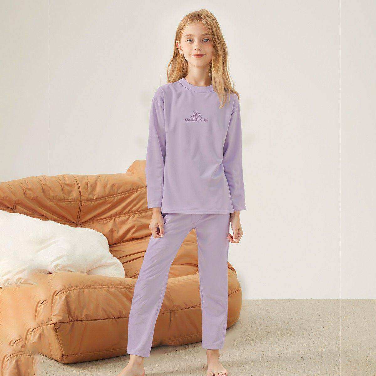 【柳哥严选】巴布豆男女童家居服打底衫保暖睡衣裤套装,童装/婴儿装/亲子装,套装,淘宝优惠券,粉丝福利购,淘宝优惠卷