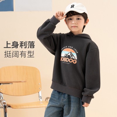 巴布豆童装男童女童休闲百搭舒适时尚运动卫衣