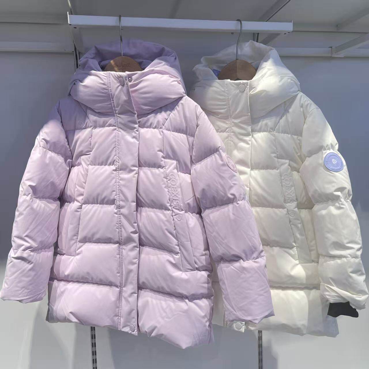 水孩儿女童中长款厚羽绒服冬季