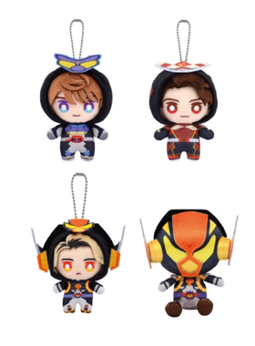 万代 日本正版假面骑士加布 chibi坐姿玩偶挂件 钥匙链可爱 周边