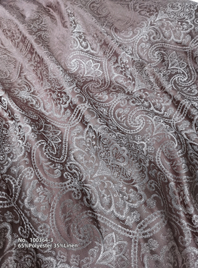 窗帘面料布料100364松果花6色可选