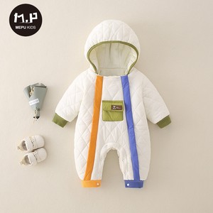 定制婴儿衣服冬款连体衣可爱超萌0一1岁新生儿男女宝宝冬装外套外