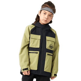 诺诗兰童装儿童冲锋夹克山系户外衣防风防泼水时尚男童三合一外套