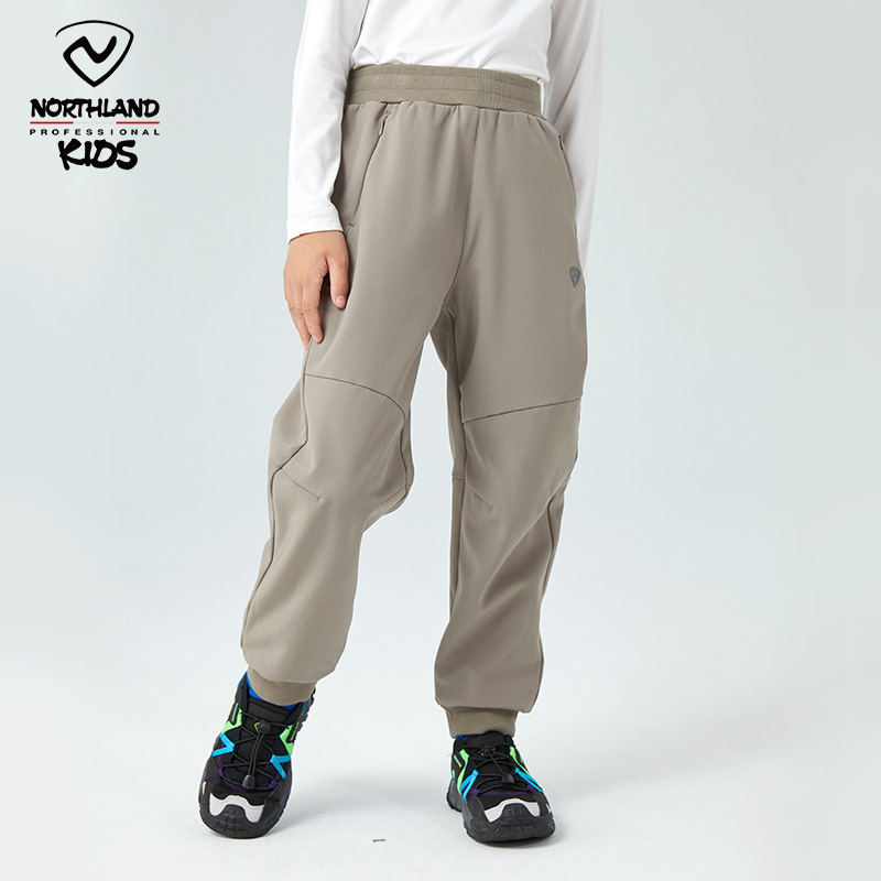 诺诗兰儿童冲锋裤秋冬加绒裤