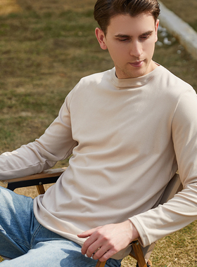 男士双面绒圆领打底衫N23812/F04-25