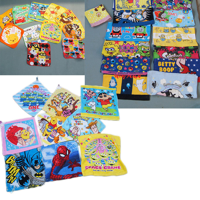 日单出口日本原单纯棉方巾小手帕幼儿园手巾玩具总动员蜡笔小新|msdalam kategori rumah harian, tuala/tuala mandi/jubah mandi, tuala/sapu tangan - dari Buy2taobao.com untuk memberikan perkhidmatan ejen Taobao profesional membeli