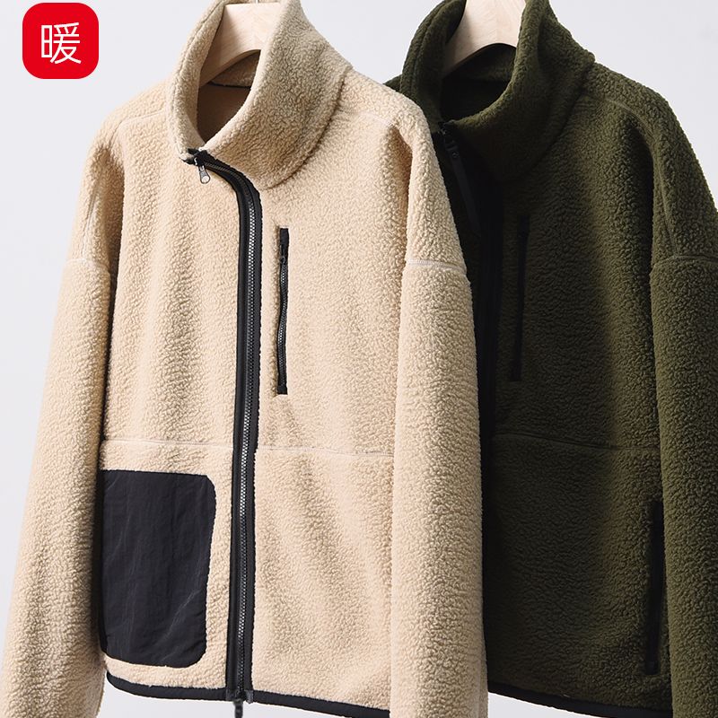 大鹅抓绒夹克外套摇粒绒外穿加厚保暖上衣宽松大码秋冬女款C25Y70