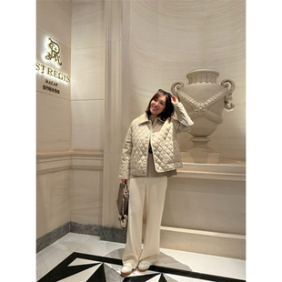 25秋冬新款 max平绒面混纺羊毛系带窄版 针织裤 休闲裤 阔腿空气裤