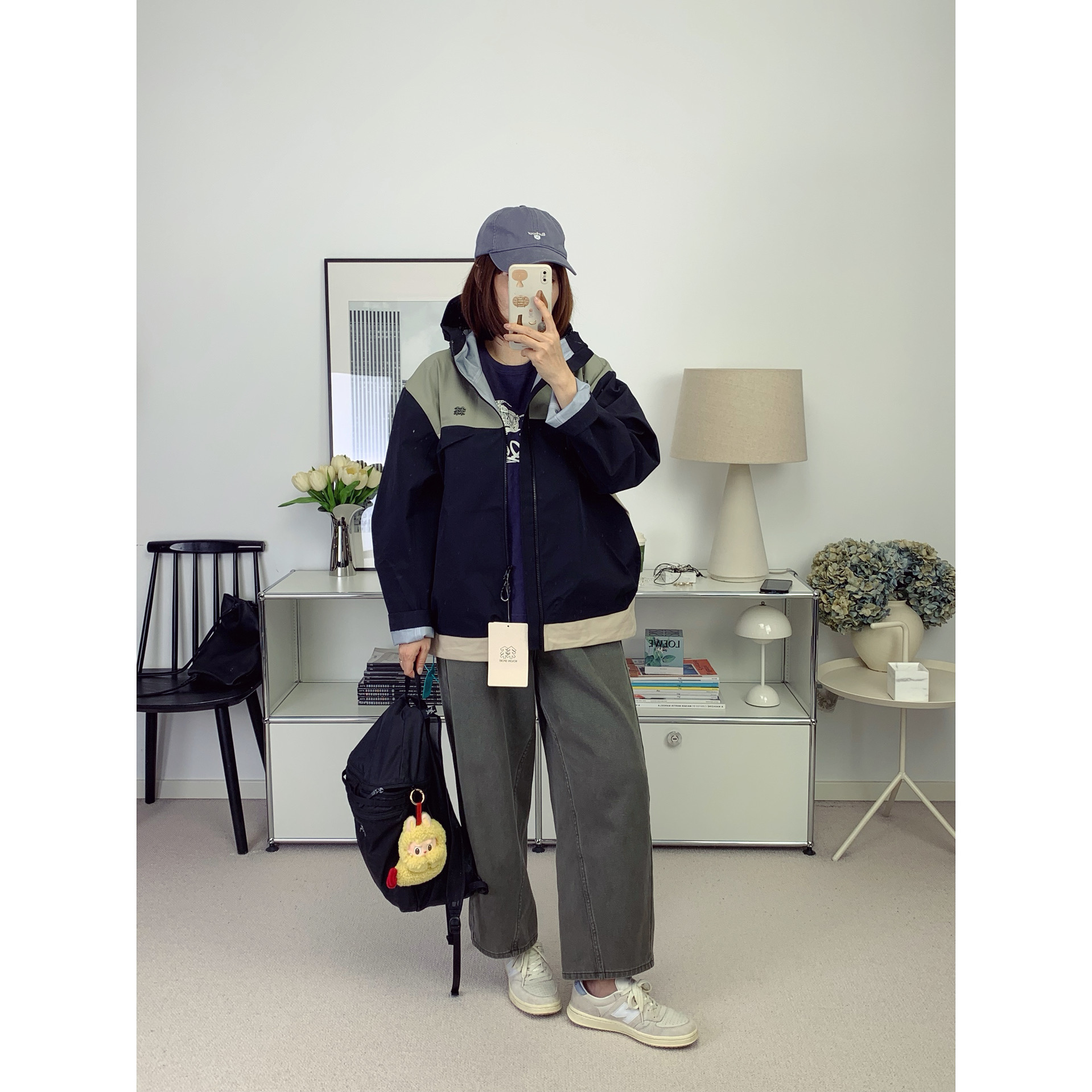 KL男女同款！城市机能风撞色户外冲锋衣防水外套25秋冬新款鸬鹚