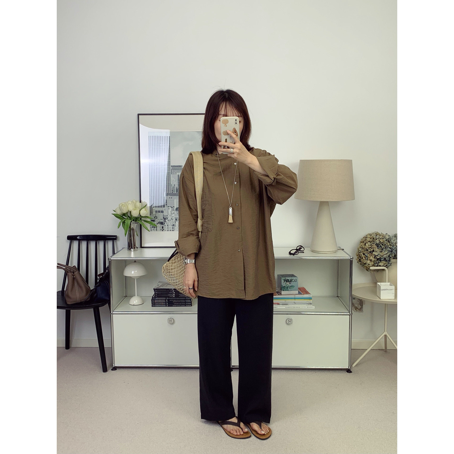 Le*maire风格干丝肌理感面料！口袋系扣衬衫+腰带直筒裤26秋季