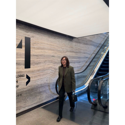 值得收藏！blaze弧形口袋装饰复古绿色小格纹羊毛西装25秋冬新款