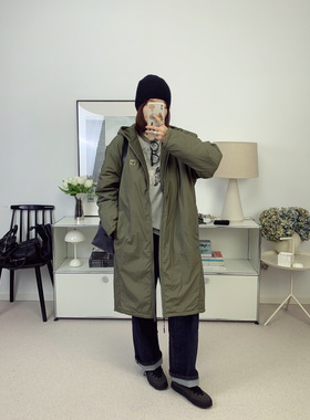 6折 AMV超轻云朵棉服！微光泽轻量防风尼龙直筒连帽派克棉服男女