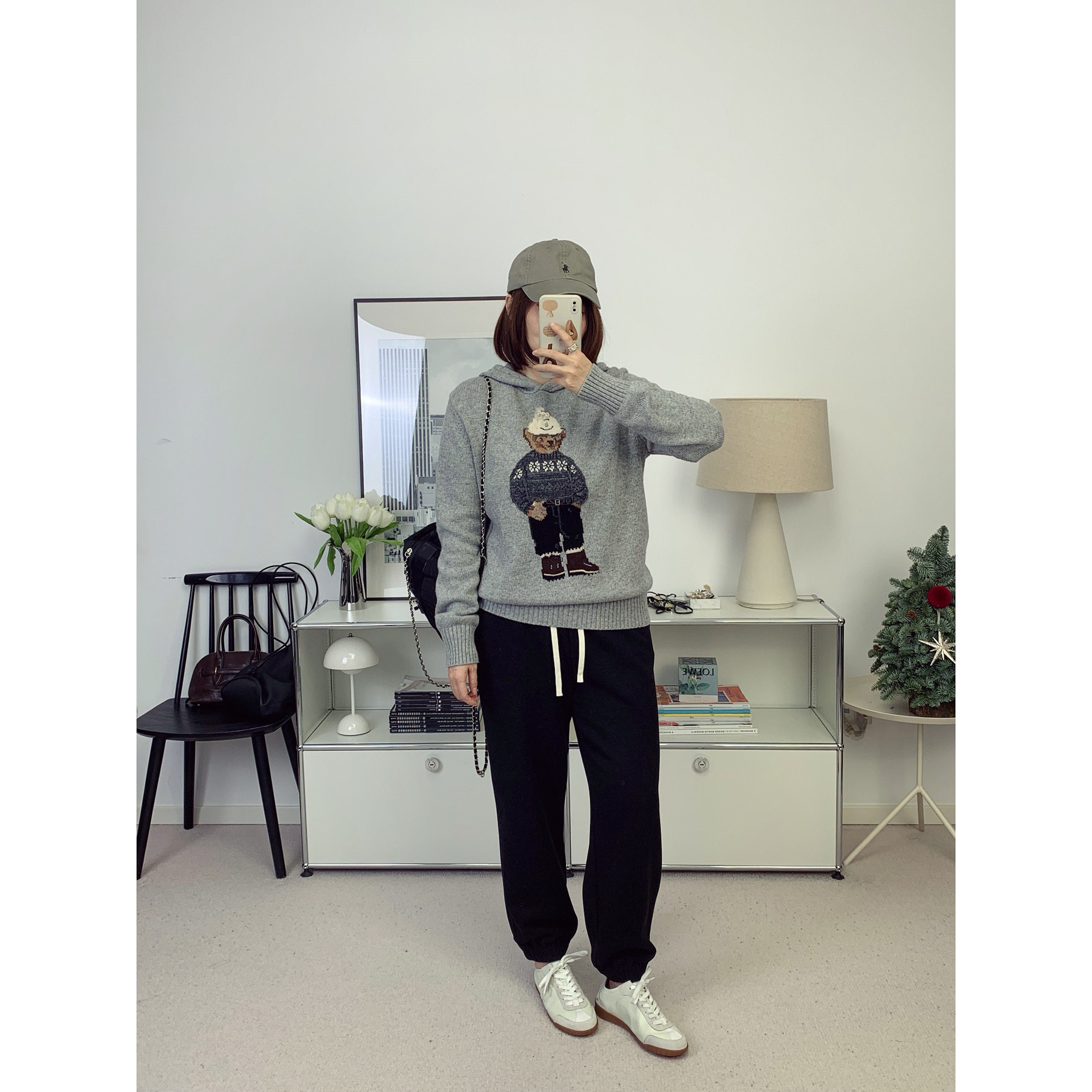 7折  FK北欧重磅加厚防寒羊毛混纺针织运动裤休闲裤25秋冬新款