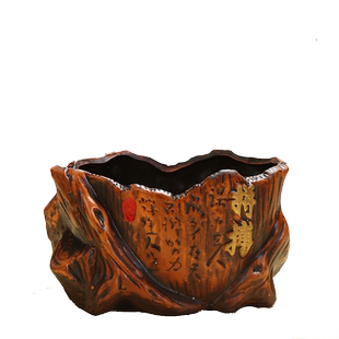 欧式复古发财树榕树陶瓷花盆文竹绿植小盆栽花卉盆景花器桌面摆件