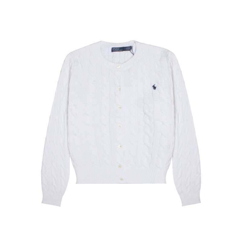 POLO RALPH LAUREN女士纯色刺绣绞花长袖毛衫211891643