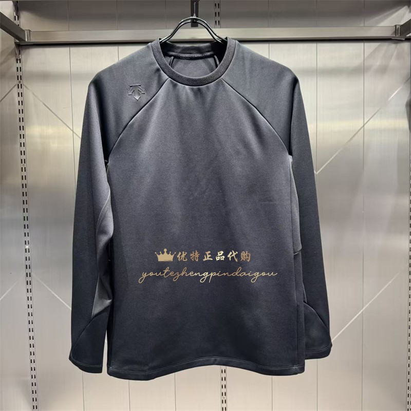 DESCENTE迪桑特秋冬款男士运动休闲时尚圆领长袖针织衫D4431TTL56