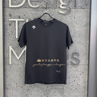 DESCENTE迪桑特RUNNING夏季跑步运动健身男士凉感透气速干短袖T恤