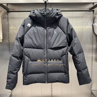 DESCENTE迪桑特2025冬新男子户外运动休闲防风防水连帽保暖羽绒服