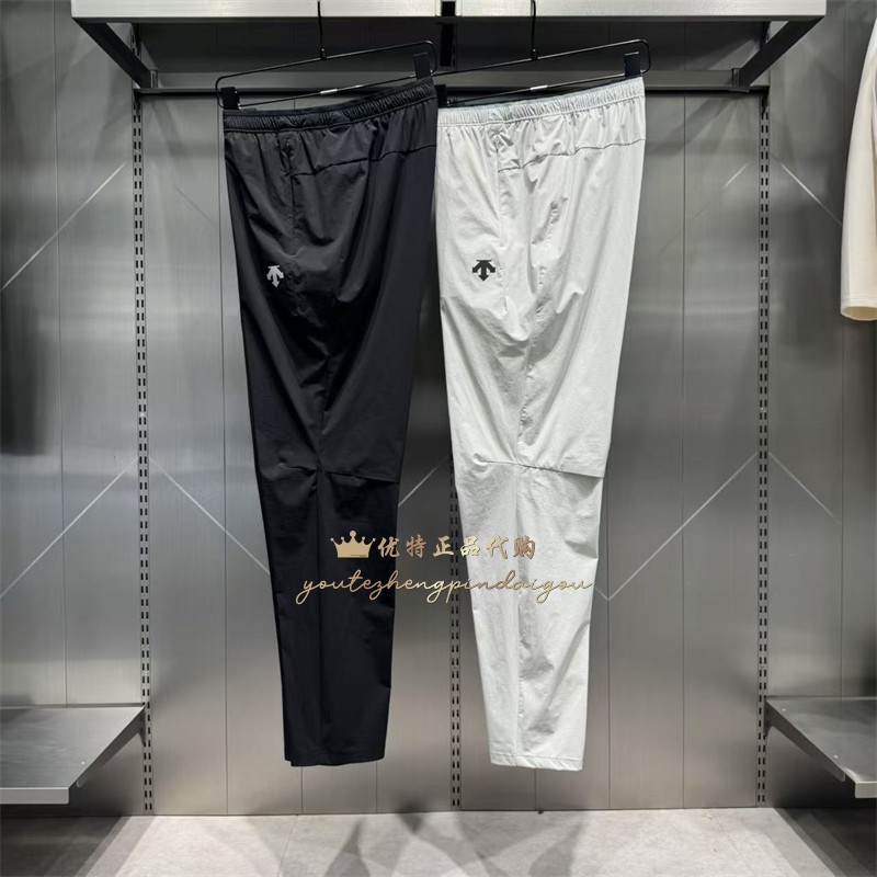 DESCENTE迪桑特25夏季男子户外跑步休闲运动透气凉感F360梭织长裤