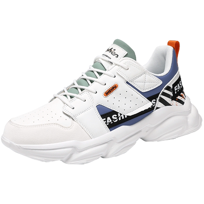 跑步鞋白色青少年休闲运动鞋男鞋