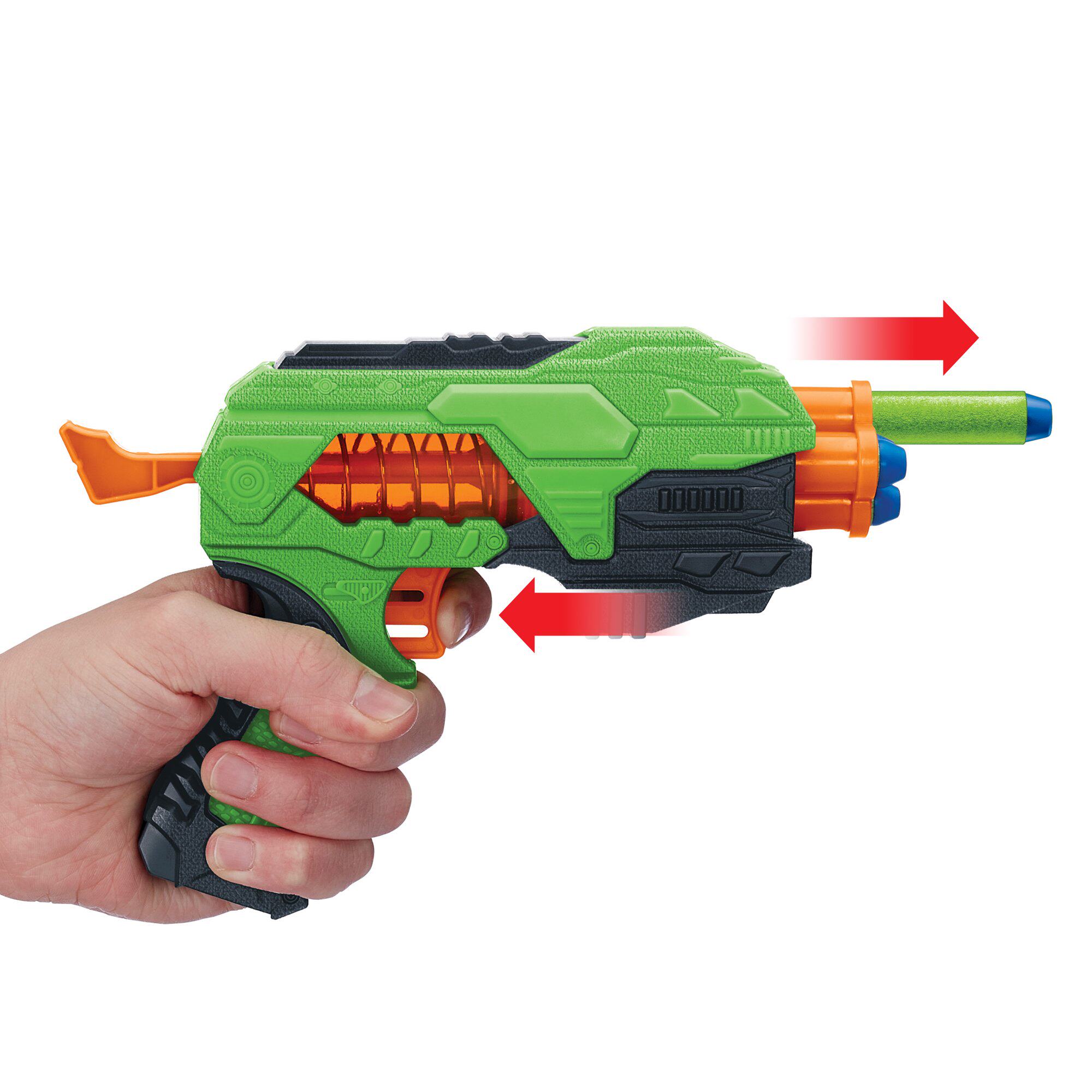 进口adventure force springfire四炮转轮软弹发射器儿童玩具枪