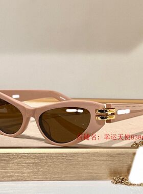 2023款欧美高端女个性街拍开车太阳眼欧洲站小红书猫宽腿遮阳墨镜