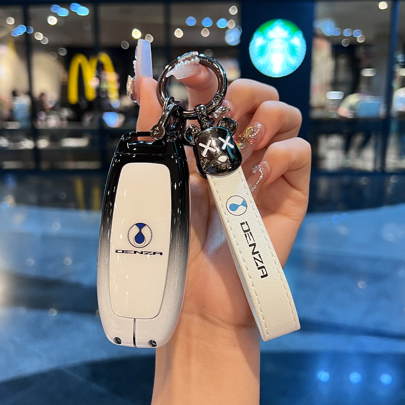 新款腾势d9钥匙套专用改装配件高级n8汽车n7车金属用品壳扣dmiev