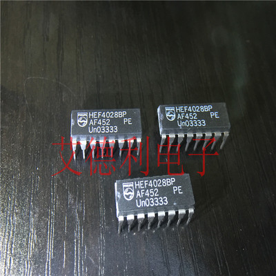 PHI 原装正品 HEF4028BP DIP 现货可直拍 4028