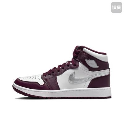 Air Jordan  AJ1 白红男子波尔多高帮篮球鞋【潍坊仓】DQ0660-103
