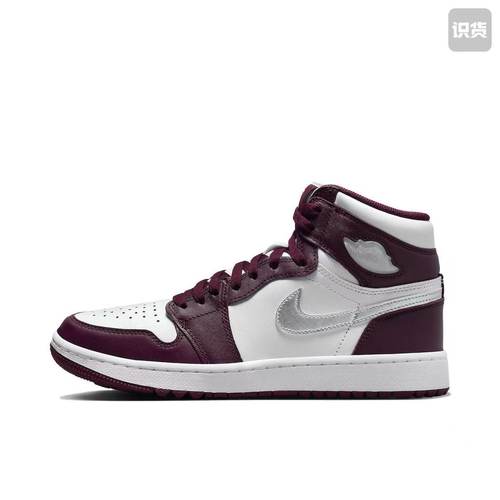 Air Jordan  AJ1 白红男子波尔多高帮篮球鞋【潍坊仓】DQ0660-103
